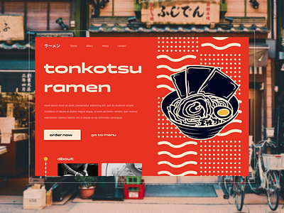 Ramen's Shop Landing Page