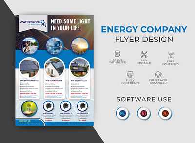 Solar flyer design branding business flyer corporate flyer design design event poster flyer design graphic designer illustration leaflet design logo