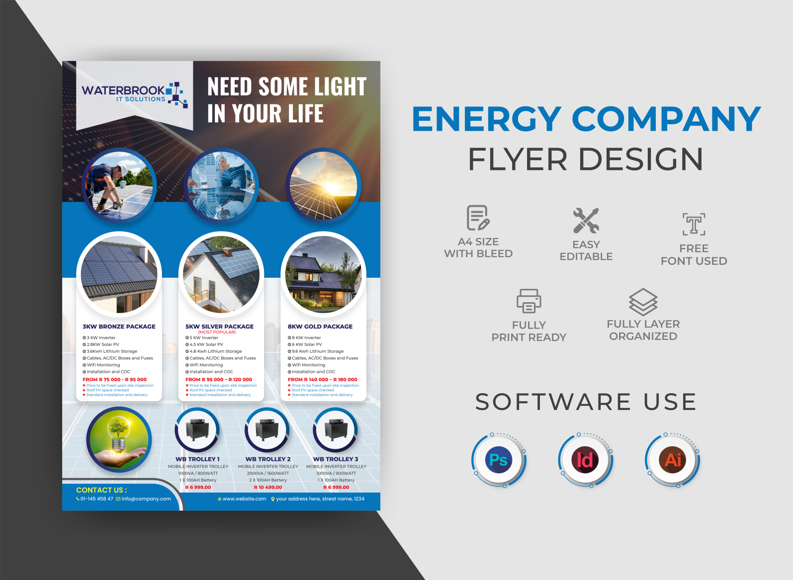 Solar flyer design by Sri shishir chandra das on Dribbble