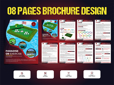 8 pages brochure design