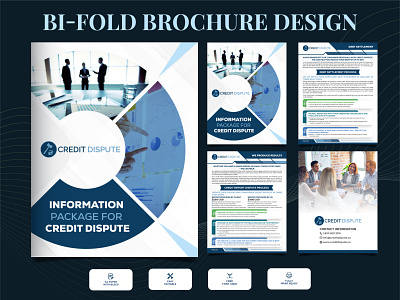 Bi-fold Brochure Design 4 page design bifold bifold brochure bifold brochure design branding business flyer corporate flyer design design event poster flyer design folding design graphic designer illustration leaflet design logo