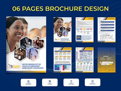 6 pages brochure design