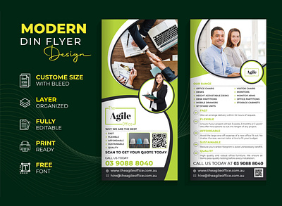 Modern Din size flyer design branding business flyer corporate flyer design design din flyer din size flyer design double sided flyer double sided flyer design event poster flyer design graphic design graphic designer illustration leaflet design logo