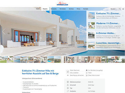 New website for Residence Immobilien