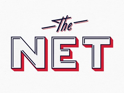 The Net Logo Sign Painter brand classic logo retro sign painter