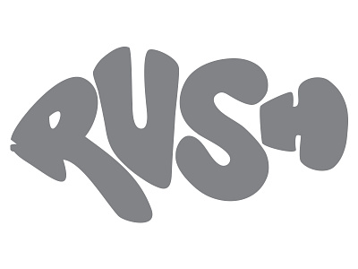 Rush - Freshman Event fish hand drawn high school sketch type typography