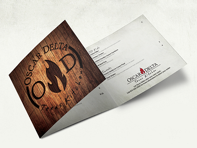 Oscar Delta Menu Mockup