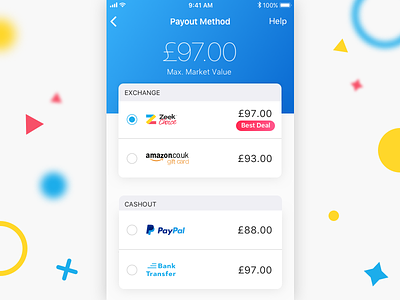 Payout Method amazon app bank card exchange ios payout paypal transfer value