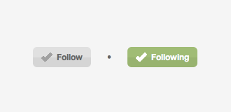 Dribbble Follow button in CSS3