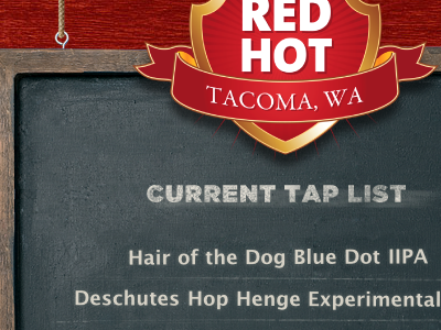 The Red Hot bar beer red tacoma