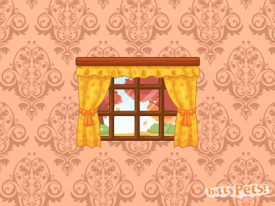 Autumn Window animation autumn bittypets cartoon cute game leaf pet thanksgiving window