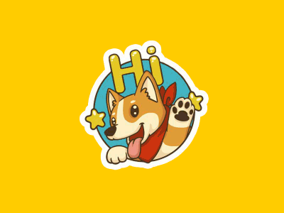 Cute Corgi Stickers character corgi cute digital dog expression gif illustration line messenger puppy sticker