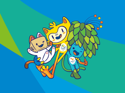Pusslympic friend fun mascot olympic puss in box rio rio 2016 tom vinicius