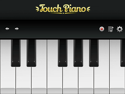 Piano Playing: Touch Piano UI