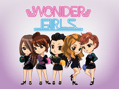Wonder Girls colorful cute girl band girls kawaii korea kpop wonder wonder girls