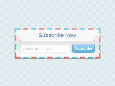 Simple Newsletter Form blue button envelope form freebies mail newsletter psd