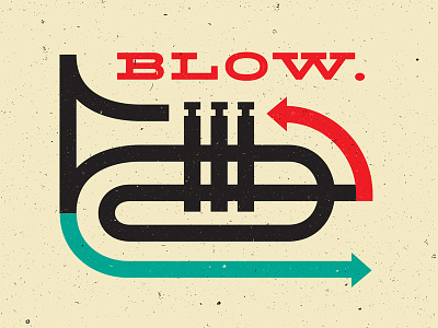 Blow blow simple trumpet