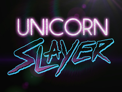 UNICORN SLAYER dance dj electronic glow logo slayer trance unicorn