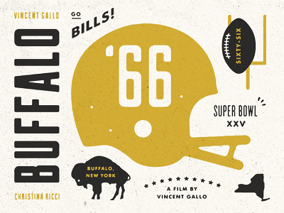 Buffalo '66 bills buffalo 66 football movie retro typography vincent gallo vintage