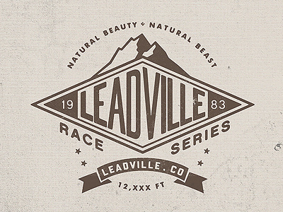 Leadville Race Series crest mountain race typography