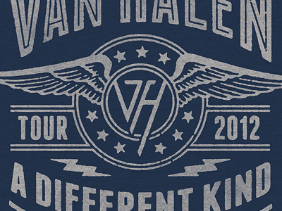 Van Halen Tour 2012 classic rock texture type vintage