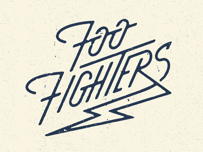 Foo Fighters typography
