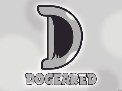 dogeared branding design dog dog logo dogear dogs ear flat illustration logo logo design