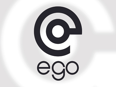 ego Logo branding circle design e logo ego flat illustration logo logo design