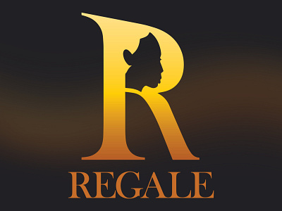 Regale Logo black black women branding design flat illustration logo logo design poc women