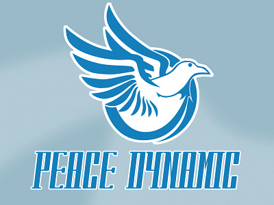 Peace Dynamic bird branding design dove dynamic flat font illustration logo logo design peace peaceful