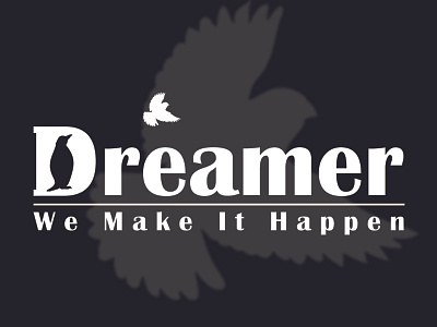 Dreamer bird branding design dream dreamer flat illustration logo logo design penguin