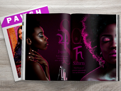SoSi Makeup Magazine Ad ad advertise advertising advertisment black women branding design fashion illustration makeup women