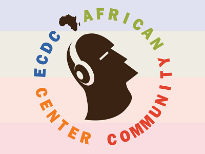Ethiopian Community Development Council Podcast Logo africa african branding circle design ethopian flat illustration logo logo design podcast round roundel