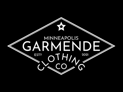 Garmende Clothing Co Logo apparel branding clothing design illustration logo logo design