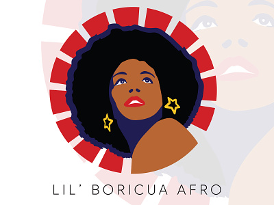 LIL' BORICUA AFRO afro boricua branding design illustration jewelry logo logo design puerto rico