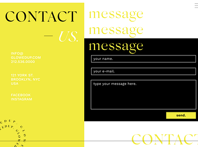 Daily UI Challenge - Contact us. contact us dailyui