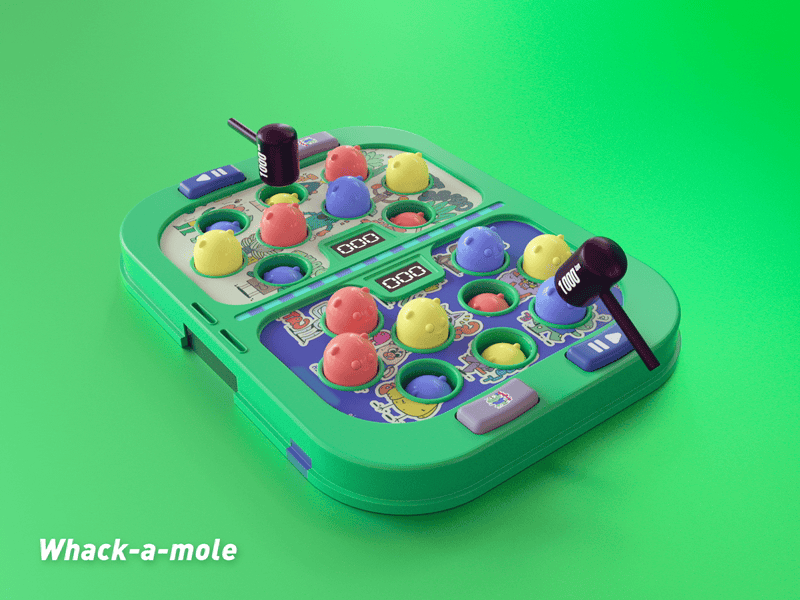 Whack-a-mole～ 3d ae animation c4d graphic design motion graphics