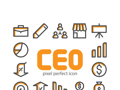 CEO Icon pixel perfect design icon icon design icon set illustration pixel icons pixel perfect