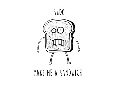 Sudo Sandwich illustration sandwich sudo unix