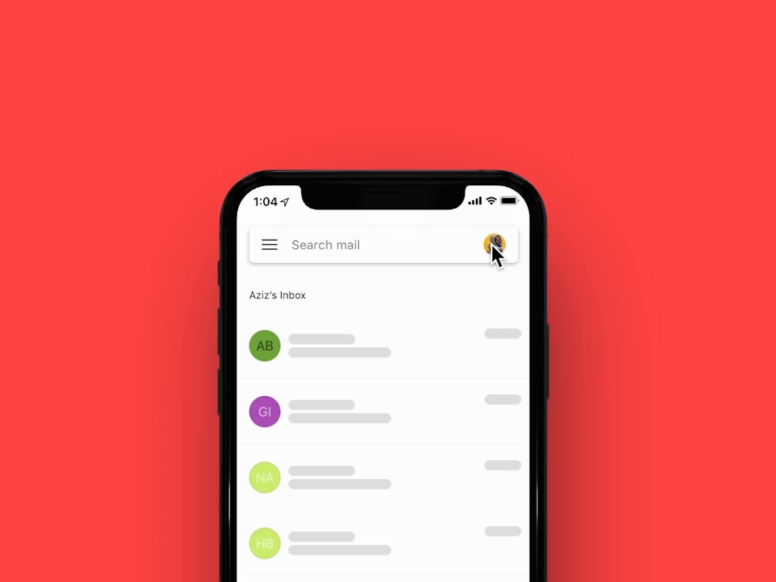 Gmail Avatar Interaction by Aziz Ramos on Dribbble