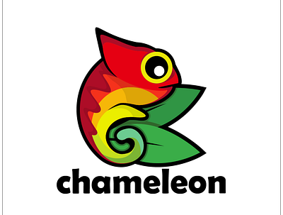 chameleon animals animals logo chameleon illustration logo vector