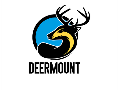 deermount animals animals logo deer deer head deer logo illustration logo vector