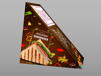 Sandwiches Box Design ai ai designer brand ai designer branding design designer ai ps lb illustration logo ui vector