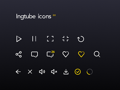 Ingtube icons 2.0 icons