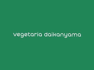 Vegetaria Daikanyama brand design logotype vegetable