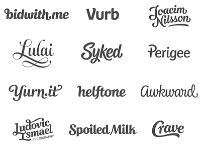 Portfolio custom lettering custom type logo design logotype sans serif script typography wordmark