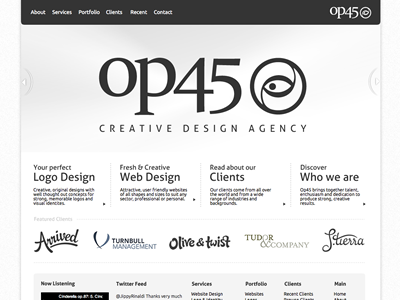 Redesign layout portfolio redesign typography web design website