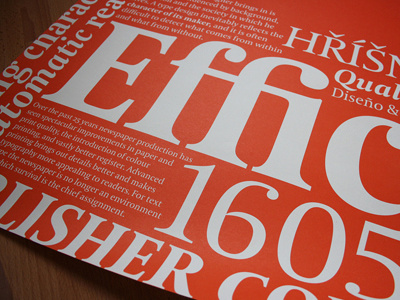 Coranto 2 Poster coranto 2 gerard unger layout design poster print design type specimen typetogether typography