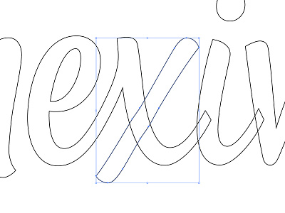 Vector clean up custom lettering logotype typography vector wordmark work in progress