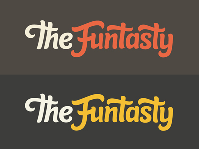 The Funtasty - Colours brush script custom type hand drawn lettering logo logo design logotype script type typography wordmark